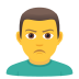 🙎‍♂️ man pouting display on JoyPixels